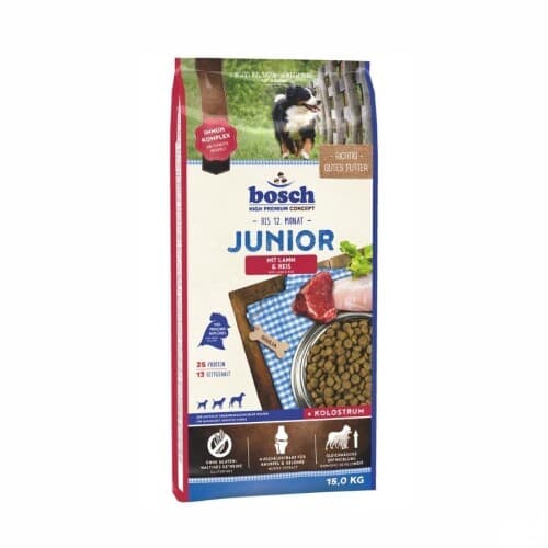 Bosch Kuzu Etli ve Pirinçli Glutensiz Yavru Köpek Maması 15 kg